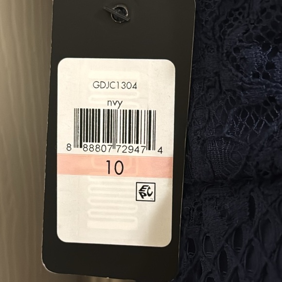 Guess Sheath Dress Blue Lace Spaghetti Strap Size 10 - Picture 13 of 15